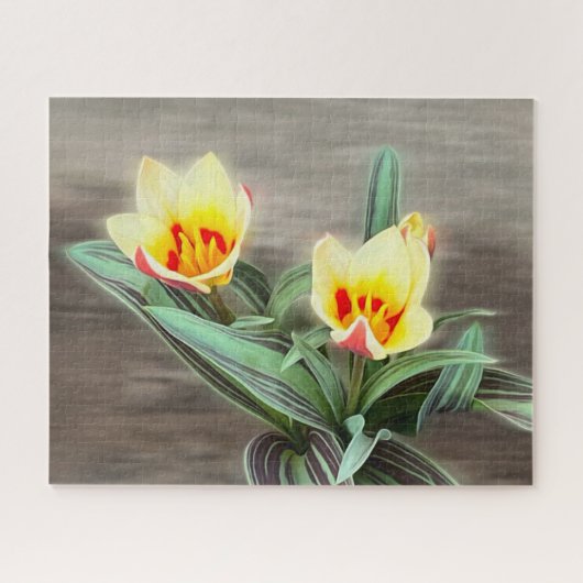 De eerste tulpen legpuzzel (Horizontaal)