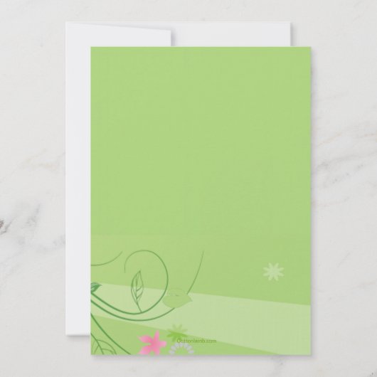 De eerste Uitnodiging van de Foto van de (Achterkant)