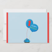 De eerste uitnodiging voor de geboorte van Bright (Achterkant)