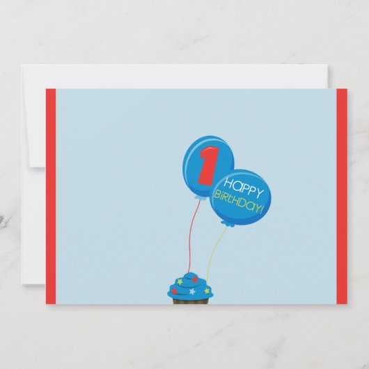 De eerste uitnodiging voor de geboorte van Bright  (Achterkant)