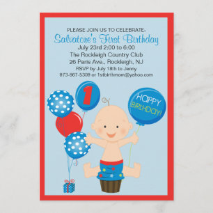 De eerste uitnodiging voor de geboorte van Bright