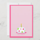 De eerste uitnodiging voor de geboorte van Bright  (Achterkant)