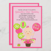 De eerste uitnodiging voor de geboorte van Bright  (Voorkant / Achterkant)