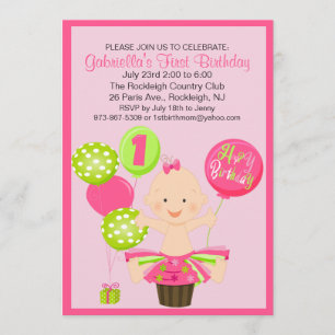 De eerste uitnodiging voor de geboorte van Bright