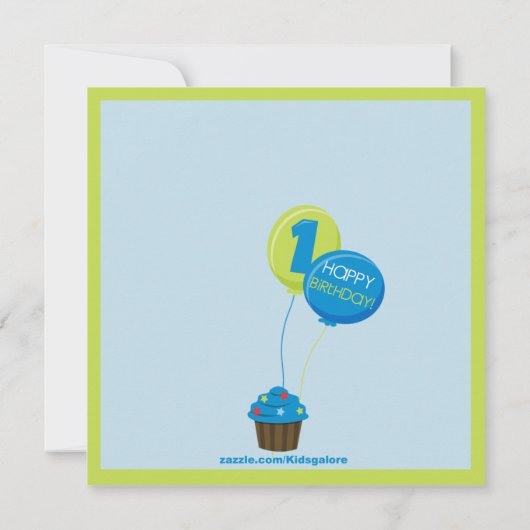 De eerste uitnodiging voor de geboorte van Bright  (Achterkant)