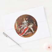 De Eerste Union Jack Ronde Sticker (Envelop)