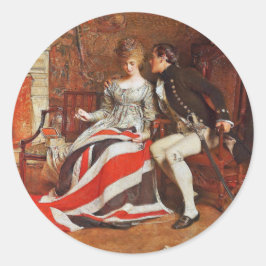 De Eerste Union Jack Ronde Sticker