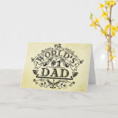 De eerste vader van de wereld  gepersonaliseerd kaart (Gele Bloem)