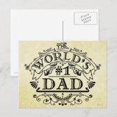 De eerste vader Vlaanderen ter wereld Briefkaart (Voorkant / Achterkant)
