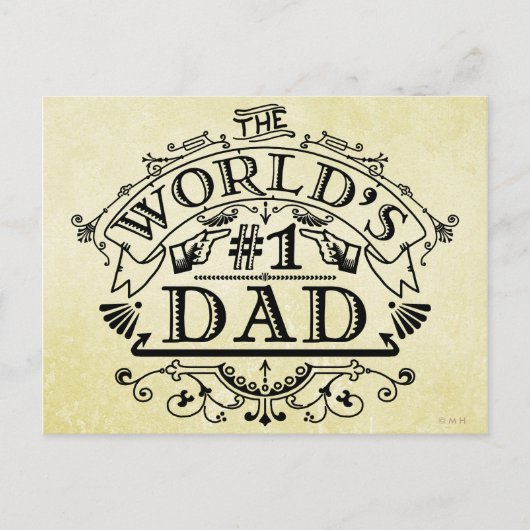 De eerste vader Vlaanderen ter wereld Briefkaart (Voorkant)