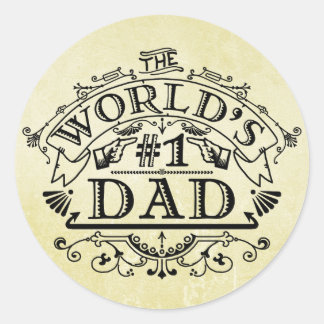 De eerste vader  Vlaanderen ter wereld Ronde Sticker