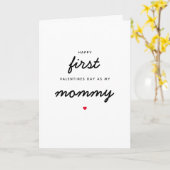 De eerste Valentijnsdag van de pasgeboren Baby als Kaart (Gele Bloem)