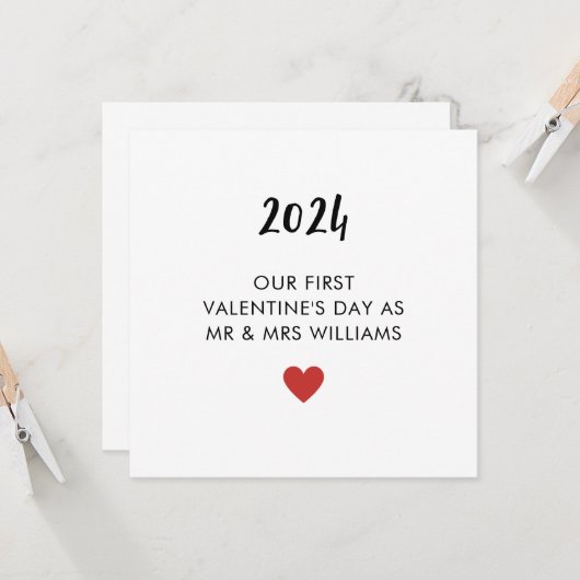 De eerste Valentijnse Kaart was getrouwd als de he (Voorkant / Achterkant in situ)