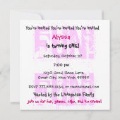 De eerste verjaardag van de baby op Aangepaste naa Kaart (Achterkant)