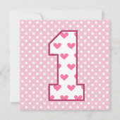 De eerste verjaardag van de baby op Aangepaste naa Kaart (Voorkant)