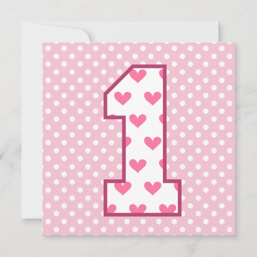 De eerste verjaardag van de baby op Aangepaste naa Kaart (Voorkant)