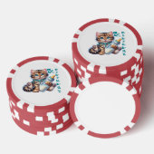 De eerste verjaardag van de baby. poker chips (Opstapeling)