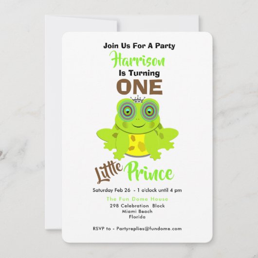 De eerste verjaardag van de eerste dag van de eers kaart (Voorkant)