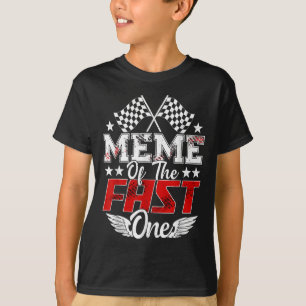 De eerste verjaardag van de Fast One Racing Car Fa T-shirt