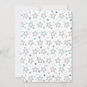 De eerste verjaardag van de kleine Star Boy Kaart (Achterkant)