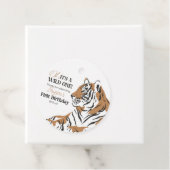 de eerste verjaardag van de tijger bevoordeelt lab bedankjes labels (In situ)