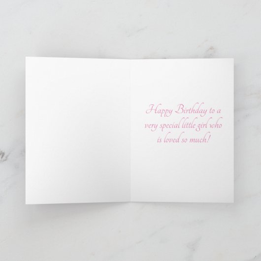 De eerste verjaardag van de Waterverf van de klein Kaart (Binnen)