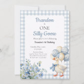 De eerste verjaardag van een domme ganzenjongen kaart (Voorkant)