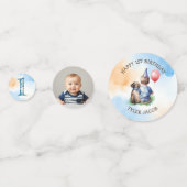 De eerste verjaardag van een gepersonaliseerde jon confetti (Voorkanten)