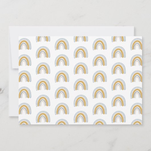 De eerste verjaardag van een wilde vos kaart (Achterkant)