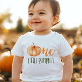 De eerste verjaardag van One Little Pumpkin Baby