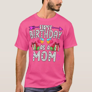 De eerste verjaardag van vrouwen als moederschaps- t-shirt