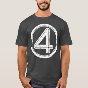 De eerste vier stappen zijn Fantastisch Wit vintag T-shirt