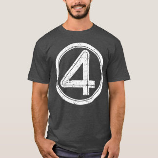 De eerste vier stappen zijn Fantastisch Wit vintag T-shirt