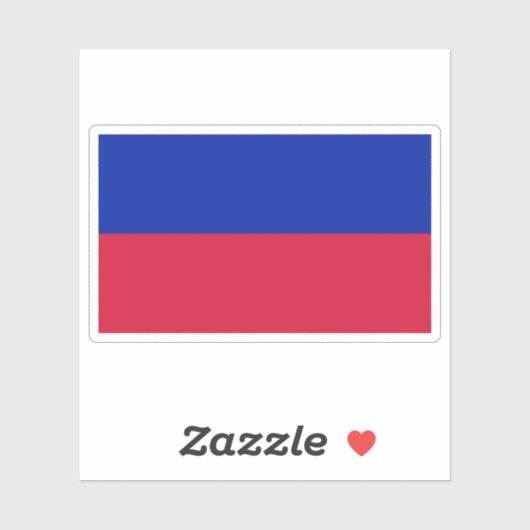 De eerste vlag van Haïti (1804) Sticker (Vel)