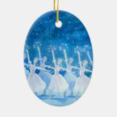 De eerste voedingskraker van je danseres keramisch ornament (Achterkant)