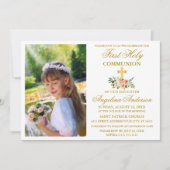 De eerste Waterverf van de Heilige Communie Perzik Kaart (Voorkant)