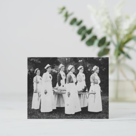 De Eerste Wereldoorlog Verpleegkundigen dragen de  Briefkaart (Staand voorkant)