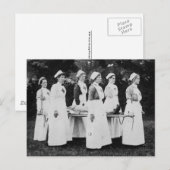 De Eerste Wereldoorlog Verpleegkundigen dragen de  Briefkaart (Voorkant / Achterkant)