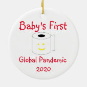 De eerste wereldwijde pandemie van baby's keramisch ornament (Achterkant)