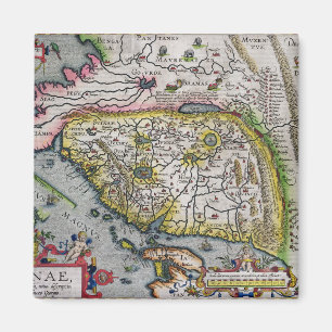De eerste Westerne Atlas China 1584 Magneet