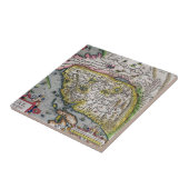 De eerste Westerne Atlas China | 1584 Tegeltje (Zijkant)