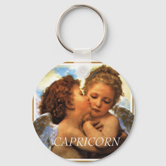 de eerste zoen engelenkerubs, CAPRICORN Sleutelhanger (Voorkant)