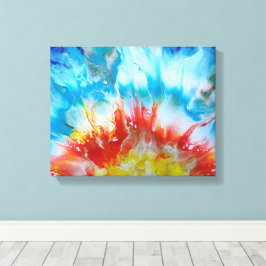 "De eerste zonsondergang" Christelijk Canvas Afdruk