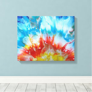 "De eerste zonsondergang" Christelijk Canvas Afdruk
