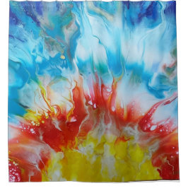 "De eerste zonsondergang" Christelijk Douchegordijn