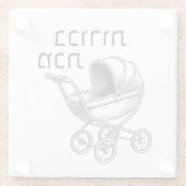 De eerstgeboren pest voor Seder Glazen Onderzetter (Achterkant)