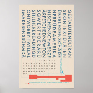 de EERSTOVERGETELIJKE KALENDER van FLOMM Poster