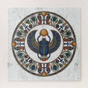 De Eeuwige Duw: Heilige Scarabee Khepri Legpuzzel