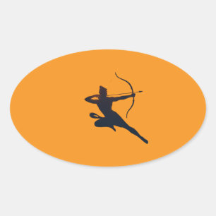 De eeuwige gloed van Dussehra - Shree Ram Ovale Sticker