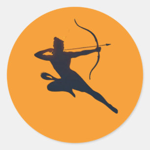 De eeuwige gloed van Dussehra - Shree Ram Ronde Sticker